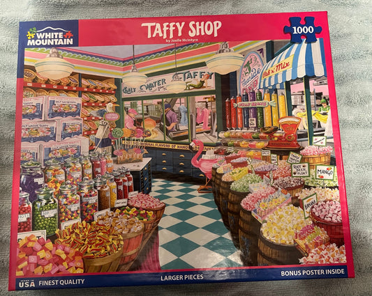 White Mountain Puzzle 1000 piece puzzle. No smoking/No pet home. Assembled once.