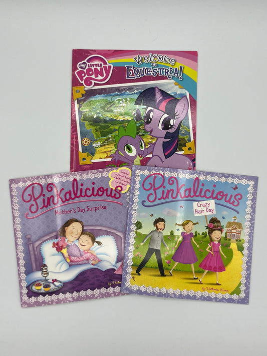 My Little Pony - Pinkalicious 3pk 1 My Little Pony & 2 Pinkalicious Books Early Reader