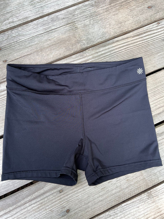 Athleta Workout Shorts Size XL Black Spandex Stretchy Yoga Women's - XL