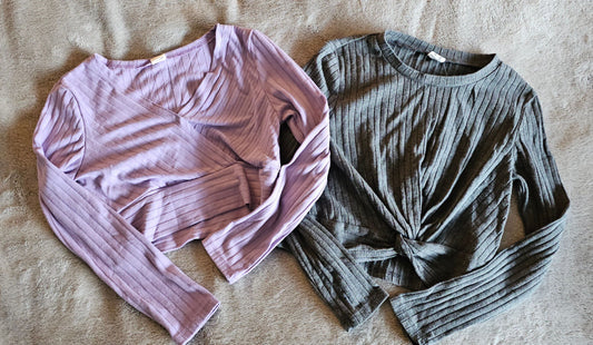 Shein size 7 Two crop dance tops Ballet-Dance-Gym