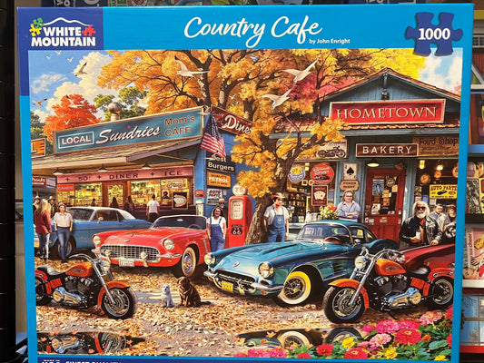 White Mountain Puzzle 1000 piece puzzle. No smoking/No pet home. Assembled once.