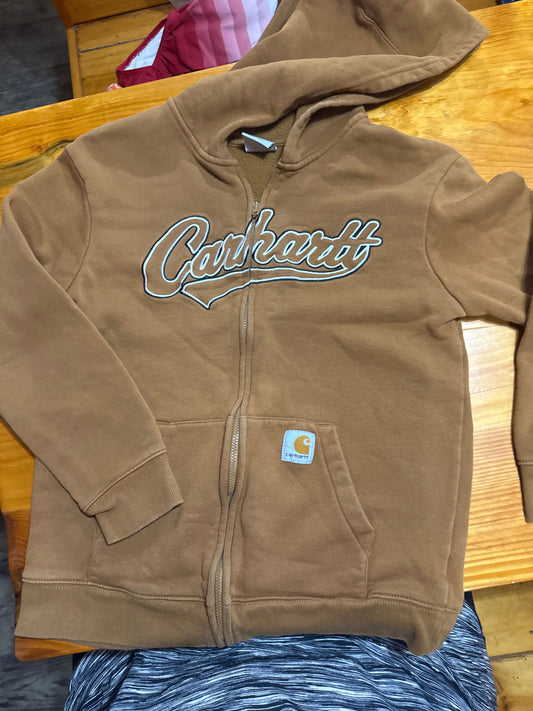 Carhartt Brown zip up carhartt sweatshirt 10