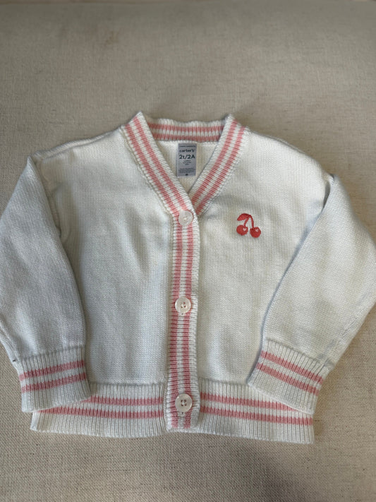 Carters VGUC varsity cardigan 2T
