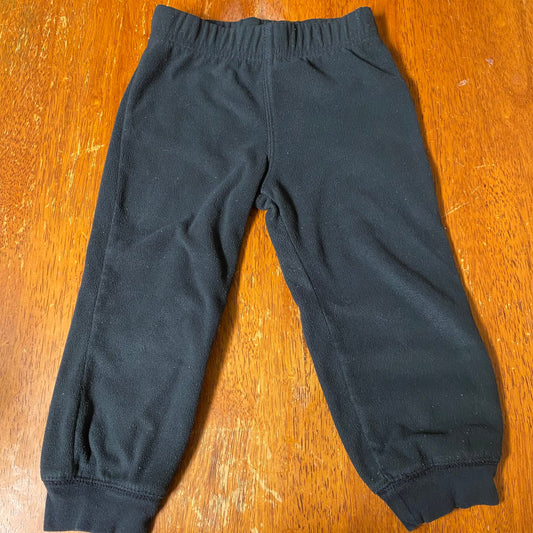Carters Black fleece pants 2t 2T
