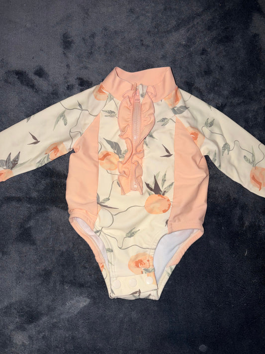 Jessica Simpson 0-3 Swimsuit Peach Design 3 Months