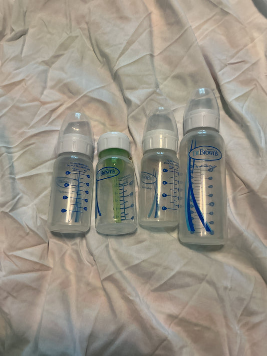 Dr. Brown 3, 4 ounce bottles 1, 8 ounce bottle