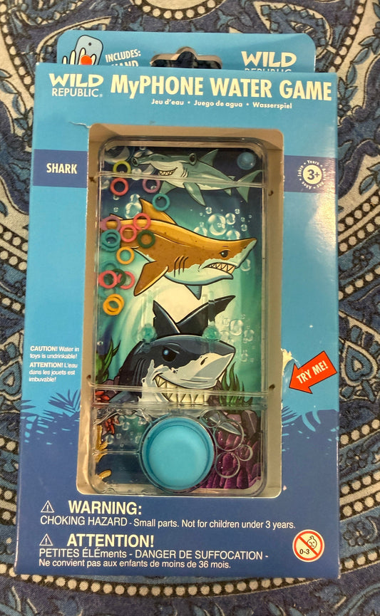 Wild republic My Phone Water Game Shark water game hand held NIB Games