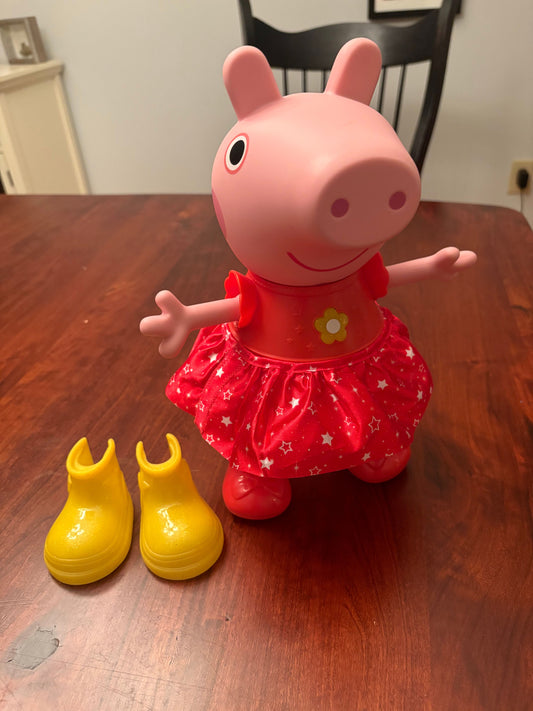 Peppa Pig Muddy Puddles Party, over 50 phrases and actions, responds Dolls and Accessories