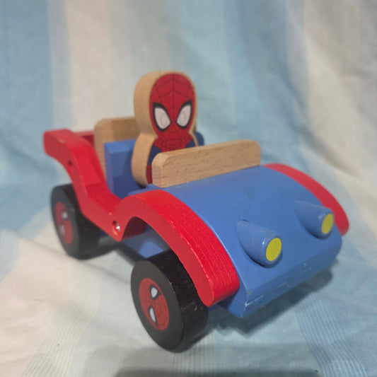 Just Play Disney Wooden Toys Spider-Man  Toy Vehicles