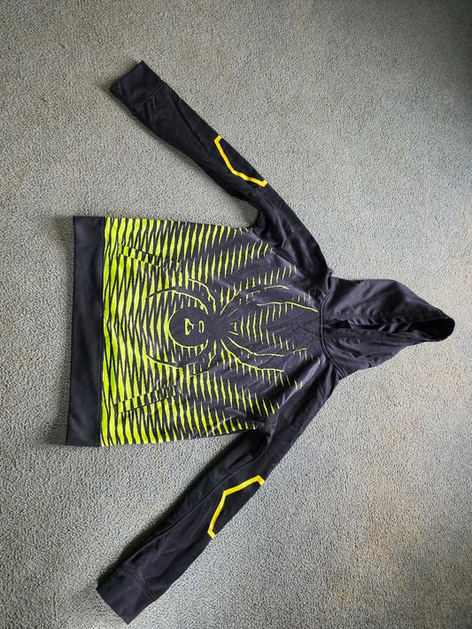 Youth Large Hoodie Black and green spider hoodie sweatshirt hooded sweatshirt 12