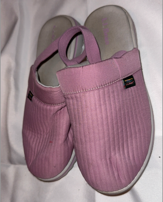 LLbean size 5-6 shoes Lightly used girls slip ons, pink 5-1/2 (Toddler)