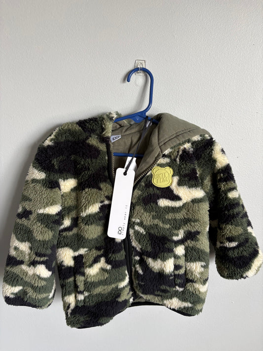 Thick, Super Fuzzy Camo Zip Up Jacket NEW WITH TAGS Camo Toddler Hoodie 24 Months