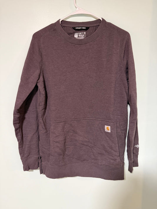 Charhartt Crew neck sweatshirt. Purple with pocket Women's - XS