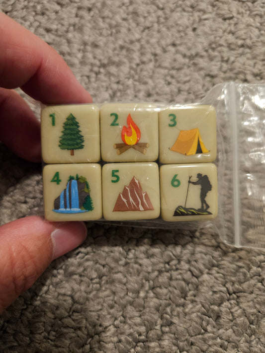 Junior National Parks Ranger Dice Use them as regular dice for games or math skills Games