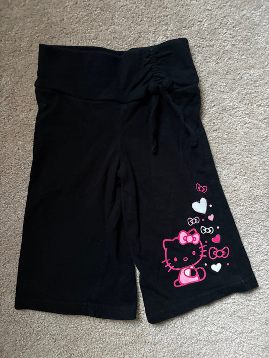 Hello Kitty, 2T, Girls pants with Hello Kitty graphic on the pant leg, black 2T