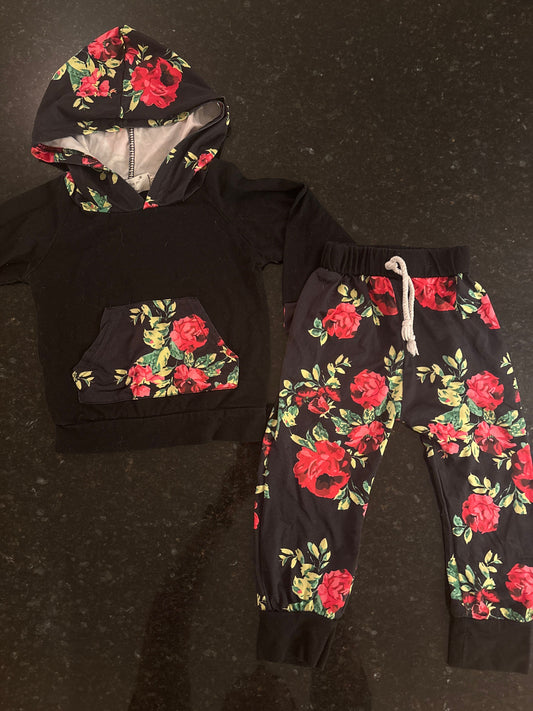 Samgami Girls matching sweatshirt and pants set, lightweight 6-12m 6 Months