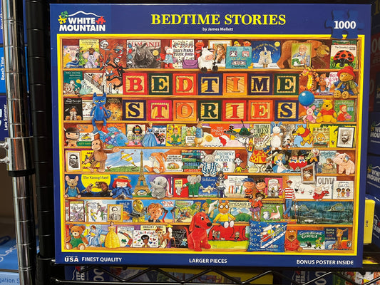 White Mountain Puzzle 1000 piece puzzle. No smoking/No pet home. Assembled once.
