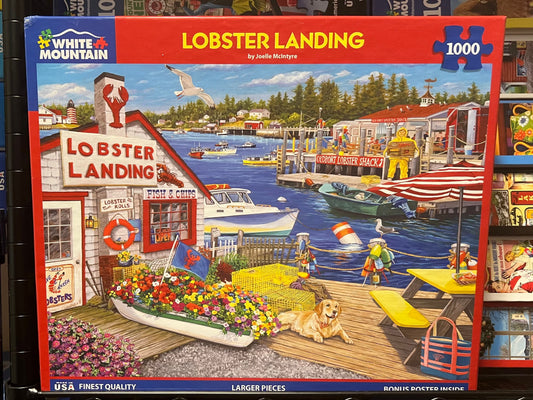White Mountain Puzzle 1000 piece puzzle. No smoking/No pet home. Assembled once.