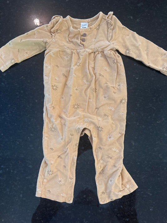 Carters Girls long sleeve romper carters size 12m 12 Months