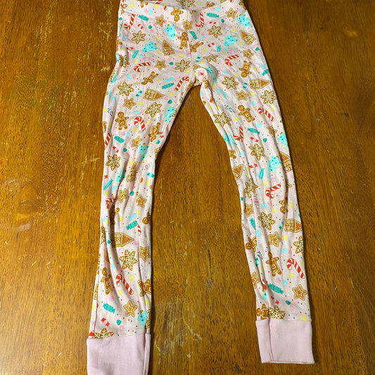 Old Navy Christmas pjs pajamas pants gingerbread 8