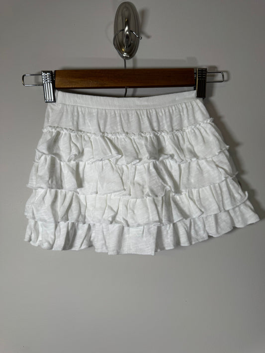 Arizona White Multi-Layer Ruffle Skort 4T/4