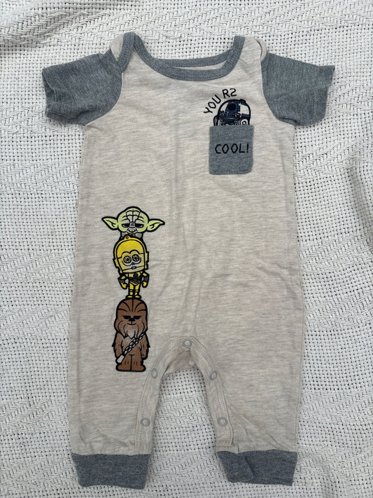 Starwars Starwars r2d2 character outfit yoda Chewbacca droid 3 Months