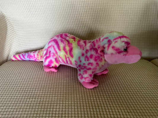 Stuffie Stuffie, pink, purple, yellow, 8 inches tall, 13 long, like new Plush Toys