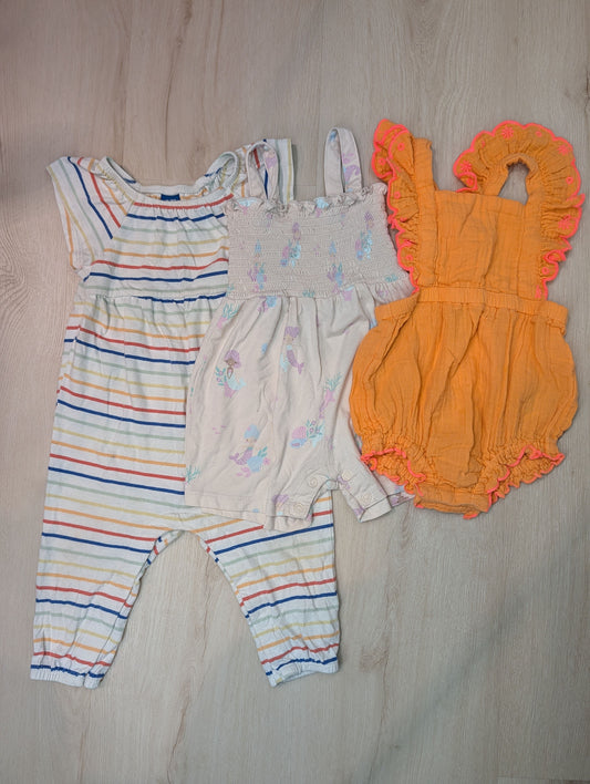 Old Navy, Garanimals rompers, 12-18m Multicolor rompers and jumpsuit, stripes, mermaids 12 Months