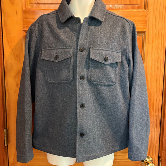 Old Navy button up heavy shirt Gray blue color EUC Men's - M