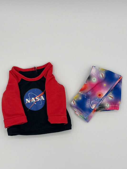 My Life As NASA Sweatshirt & Space Themed Leggings for 18" Dolls Dolls and Accessories