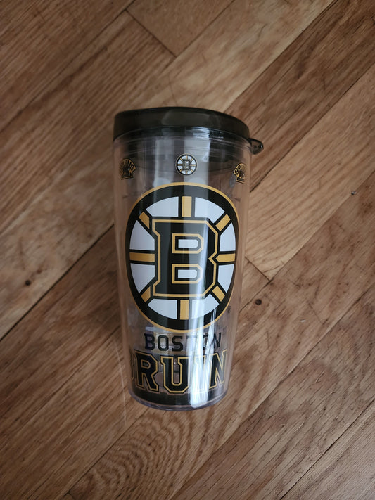Boston Bruins Tumbler NEW Push on Black Top Kitchen