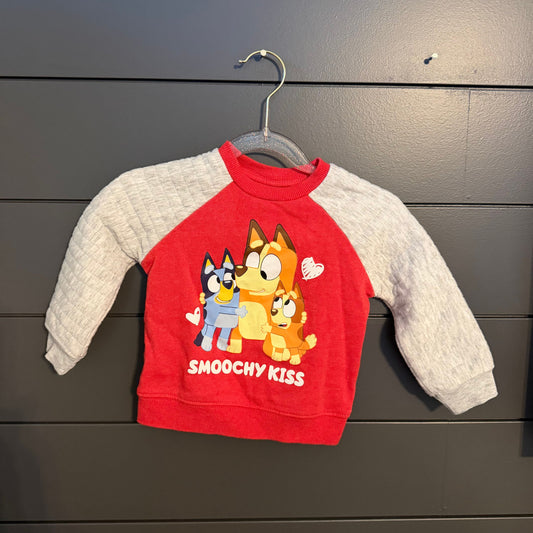 Bluey Smoochy Kiss Sweatshirt 18 Months