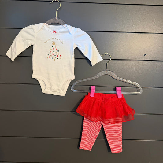 Carters Merry and Bright Christmas Outfit 3 Months