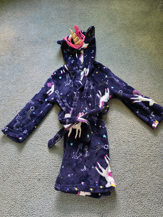Joe Boxer Soft unicorn robe 4T/4