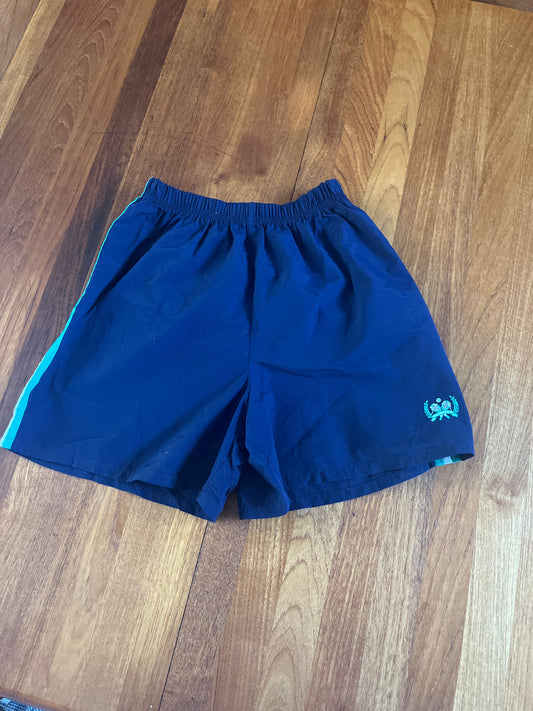 Hartstrings size 16 Navy shorts with small green and white tennis embroidery 16