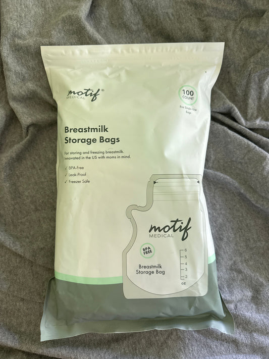 Motif New 100 count breast milk storage bags Nursing