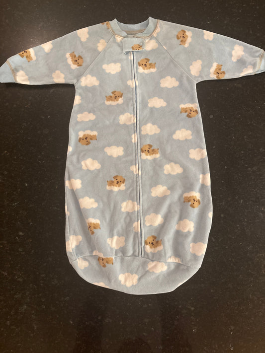 Carters Carters long sleeve fleece sleepsack 0-9m puppies Newborn