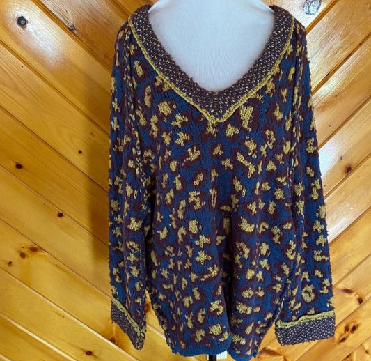 Free People Little Animal M Oversized animal print sweater Women's - M