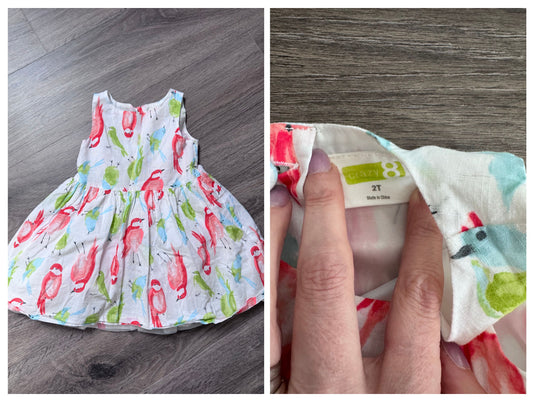 Crazy8 Crazy8 Girls Parrot Dress 2t 2T