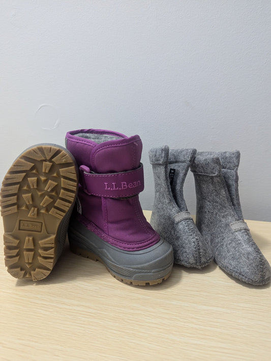 L.L.Bean L.L.Bean Purple Girls Boots Toddler 5 - Like new, extra inserts 5 (Toddler)