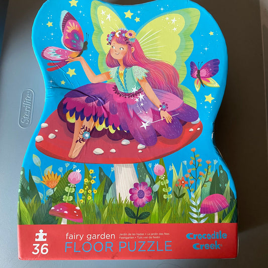 Crocodile Creek Floor puzzle fairy garden Puzzle