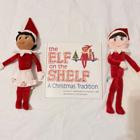 Elf on the Shelf Includes 2 Plushee Pals and book Figures and Animals