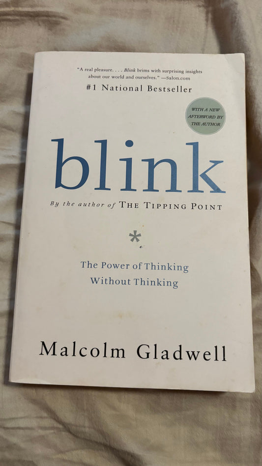 Blink Malcolm Gladwell Book-Adults
