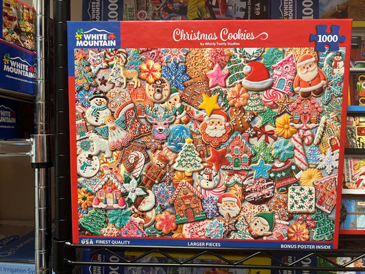 White Mountain Puzzle 1000 piece puzzle. No smoking/No pet home. Assembled once.