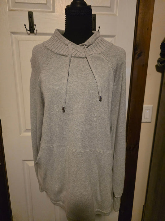 Max studio Pull over womens sweater with front pocket no hood Women's - XL