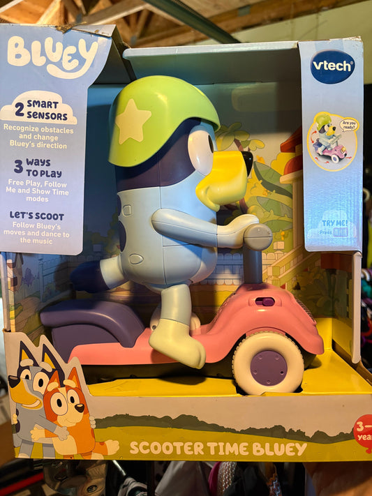 Vtech Scoot and play Bluey New in Box Toddler
