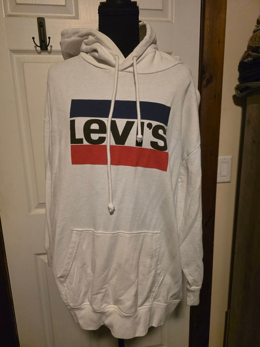 Levis White levis sweatshirt with hood and front pocket Men's - XXL