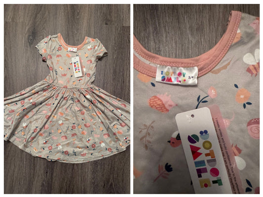 Dot Dot Smile Dot Dot Smile Nature Twirl Dress 3-4y NWT 3T