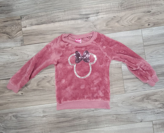 Disney Minnie mouse fleece sweater long sleeve girls 4T 4T/4