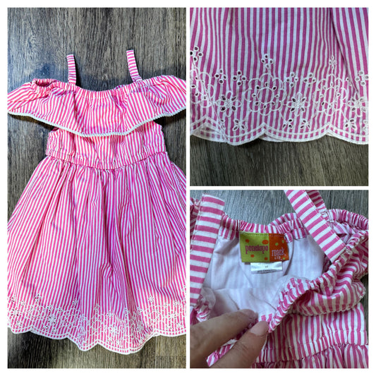 Penelope Mack Penelope Mack Girls 3T Pink Eyelet Dress EUC 3T